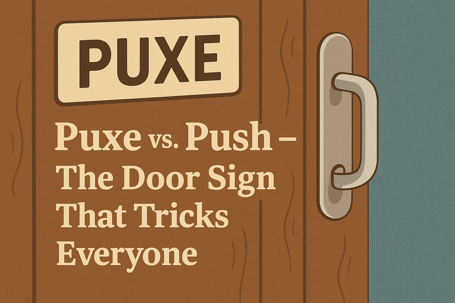 Puxe vs. Push: The Door Sign That Tricks Everyone